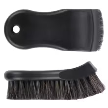 Horsehair leather cleaning brush